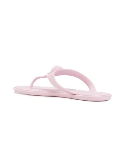 Shop Versace Medusa Palazzo Thong Sandals In Pink