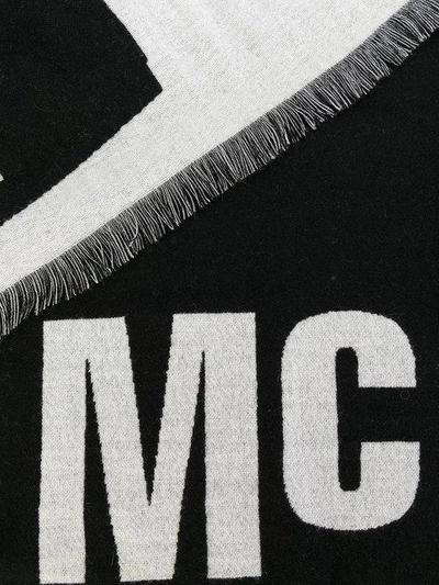 Shop Mcq By Alexander Mcqueen Mcq Alexander Mcqueen Logo Knitted Scarf - Black