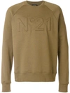 N°21 Sweatshirt With Logo N-21 In Green