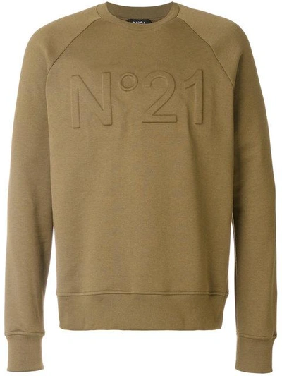 N°21 Sweatshirt With Logo N-21 In Green
