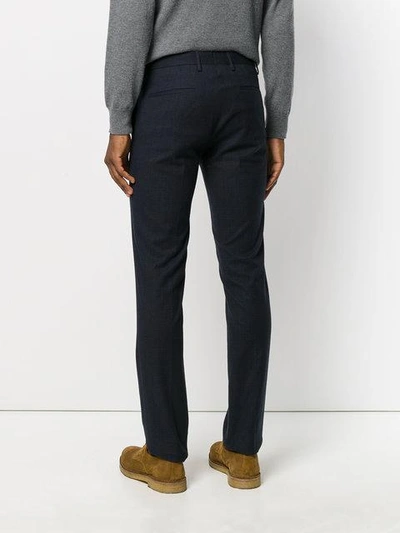 Shop Incotex Venezia Tailored Trousers - Blue