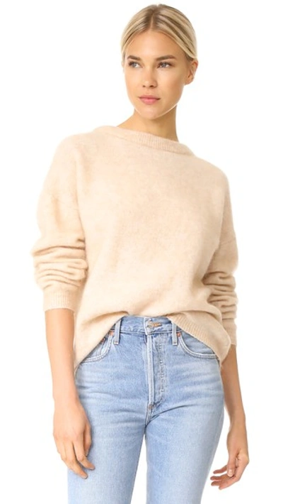 Acne Studios Dramatic Mohair-blend Sweater In Light Camel
