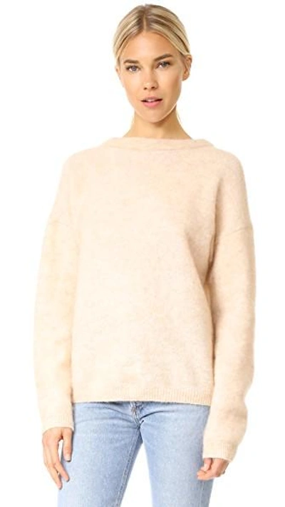 Shop Acne Studios Dramatic Mohair Sweater In Light Camel