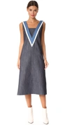 ADAM LIPPES ADAM LIPPES V NECK DRESS