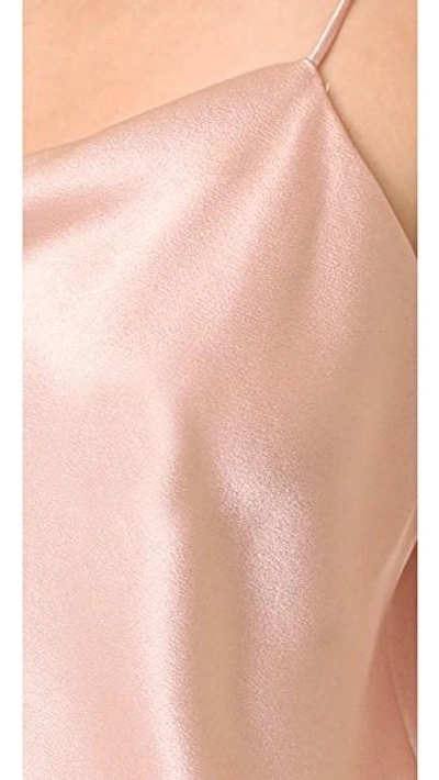 Shop Alice And Olivia Harmon Drapey Slip Tank In Rose Tan