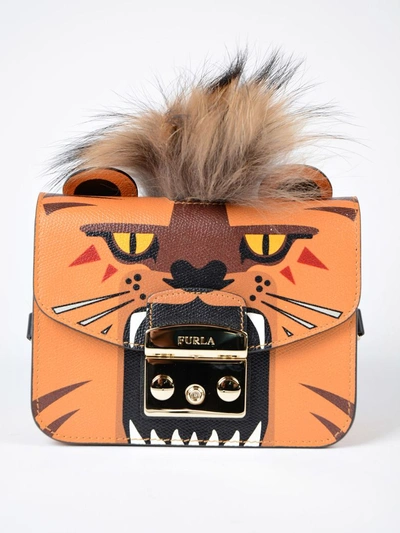 Furla Tiger Shoulder Bag In Trg Toni Orange