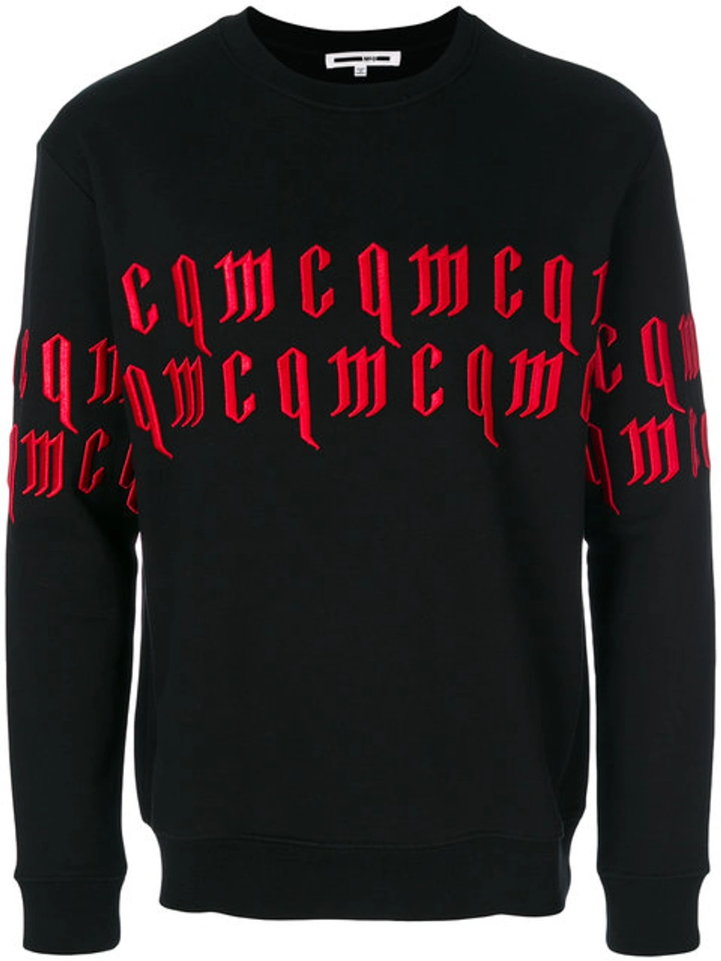 その他 alexander mcqueen Black cotton sweatshirt Alexander McQueen logo-print Cotton Sweatshirt | Black