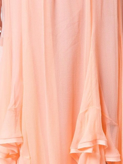 Shop Chloé Handkercheif Hem Skirt In Pink