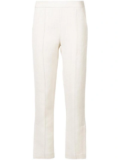 Shop Rosie Assoulin Tailored Cropped Trousers In Neutrals