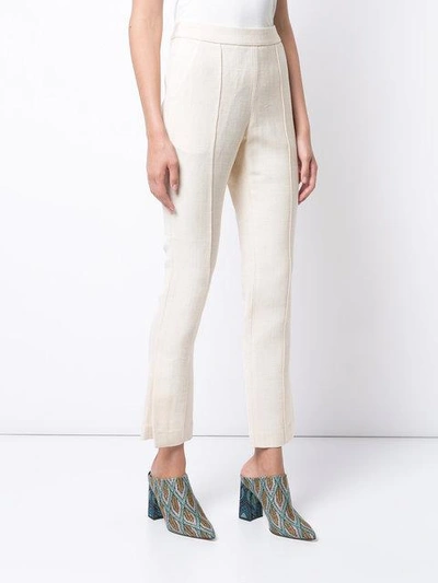 Shop Rosie Assoulin Tailored Cropped Trousers In Neutrals