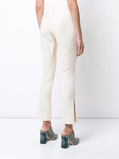 Shop Rosie Assoulin Tailored Cropped Trousers In Neutrals