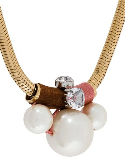 Shop Radà Faux Pearl Pendant Necklace - Metallic