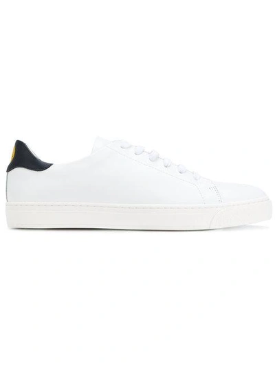 Shop Anya Hindmarch Lace-up Sneakers - White