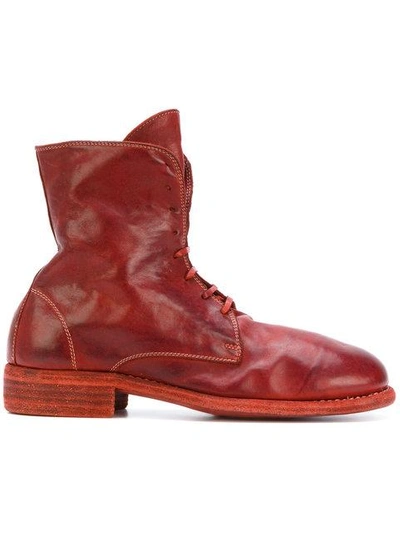 Guidi Lace In Red