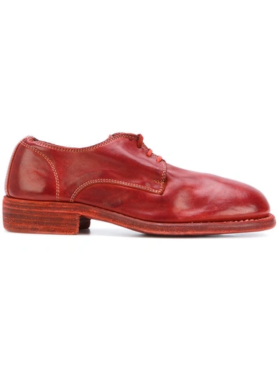 Guidi Lace-up Shoes In Red