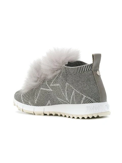 Shop Jimmy Choo Norway Sneakers In Grey