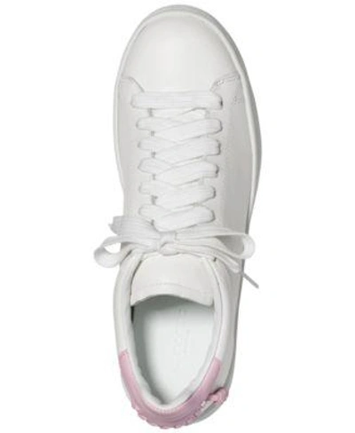 Shop Coach C101 Low-top Sneakers In White/ Petal