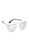 VERSACE MEDUSA AVIATOR SUNGLASSES