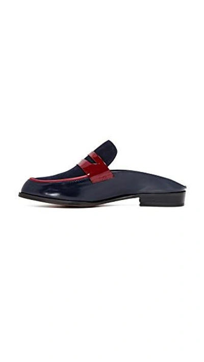 Shop Robert Clergerie Allan Loafer Mules In Night