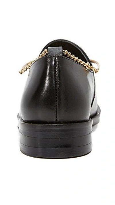 Shop Freda Salvador Sound Loafer Booties With Anklet In Black