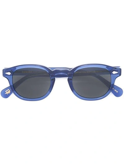 Shop Moscot Lemtosh Square Sunglasses In Blue
