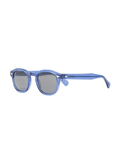 Shop Moscot Lemtosh Square Sunglasses In Blue