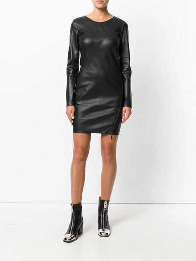 Shop Arma Textured Dress - Black