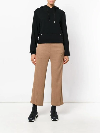 Shop Neil Barrett Cropped Trousers In Neutrals