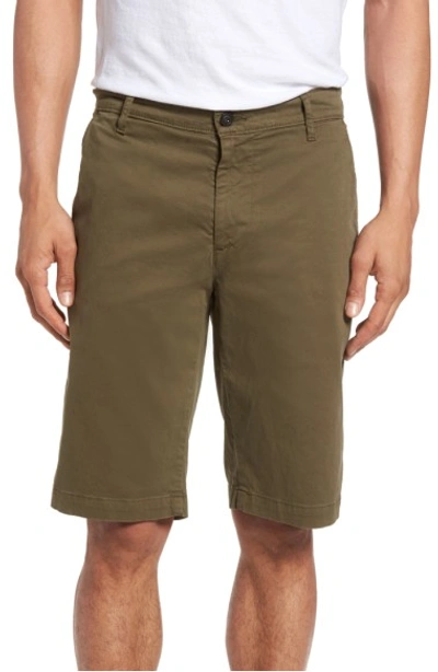 Shop Ag 'griffin' Chino Shorts In Caper Leaf