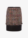 Alexander Mcqueen Multicolored Tweed Mini Skirt