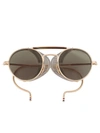 Thom Browne Eyewear Round Sunglasses - Metallic