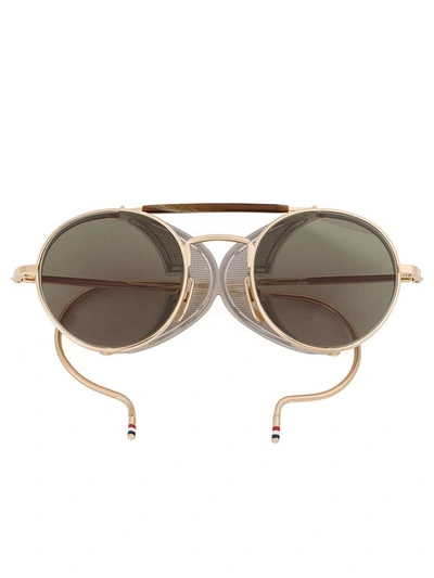 Thom Browne Eyewear Round Sunglasses - Metallic