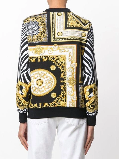 Shop Versace Baroque Branded Sweater