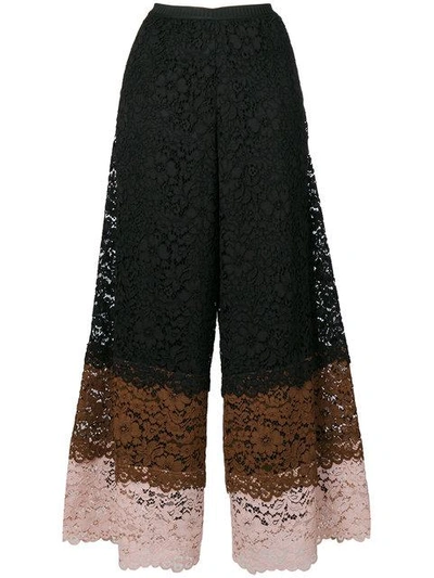 Antonio Marras Lace Cropped Trousers In Black