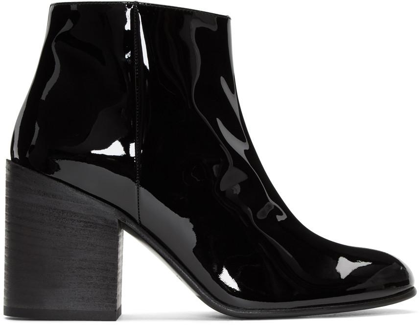 acne patent boots