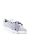 Puma Suede Heart Quarry Sneakers In Gray