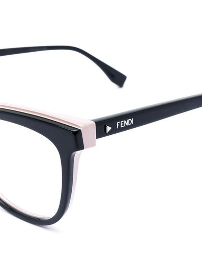 Shop Fendi Cat Eye Glasses In Black
