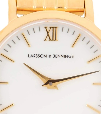 Shop Larsson & Jennings Lugano Vasa 26mm Stainless Steel Watch In Gold