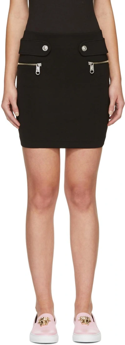 Shop Versus Black Lion Tab Miniskirt