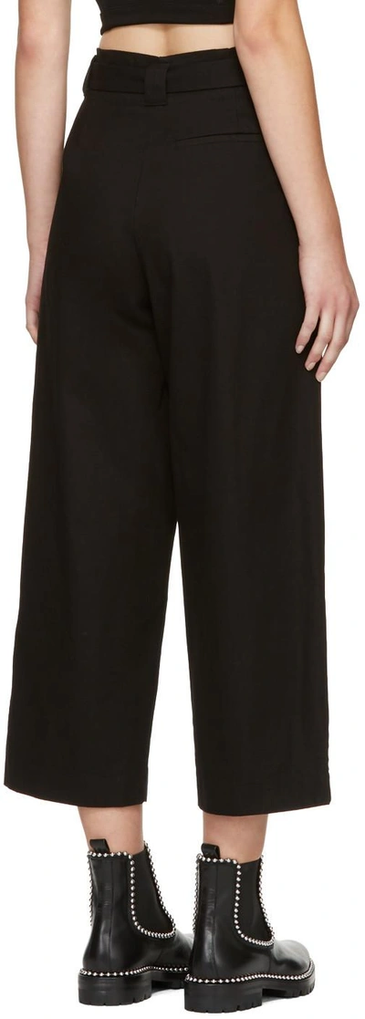 Shop Alexander Wang T Black Paperbag Waist Trousers