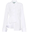OFF-WHITE Half Ruffle cotton shirt