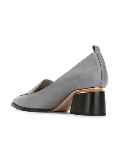 Shop Nicholas Kirkwood Beya Block Heel Pumps In Grey