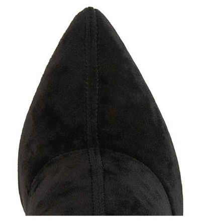 Shop Jimmy Choo Lorraine 100 Velvet Over-the-knee Boots In Black