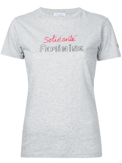 Bella Freud Statement Solidarité Feminine T-shirt