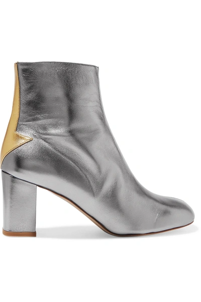 Camilla Elphick Silver Lining Metallic Leather Ankle Boots | ModeSens