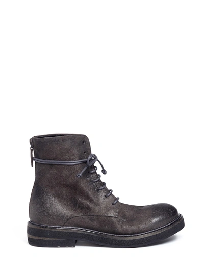 Marsèll 'parrucca' Distressed Leather Mid Calf Boots
