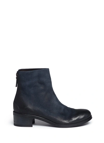 Shop Marsèll 'listo' Distressed Buffed Leather Ankle Boots