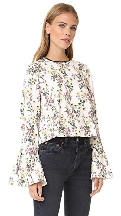 Shop Mother Of Pearl Miller Top In Highland Daisy