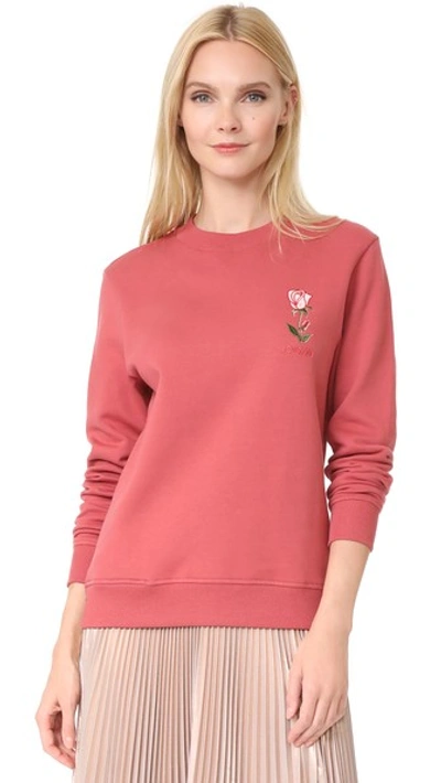 Jour/né Rose Sweatshirt In Faded Pink