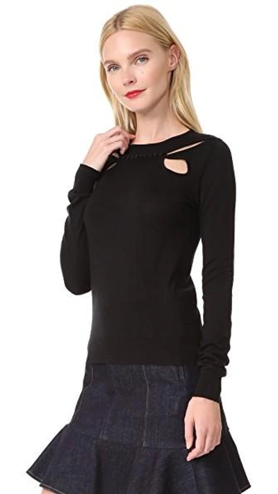 Shop Antonio Berardi Pullover Sweater In Nero